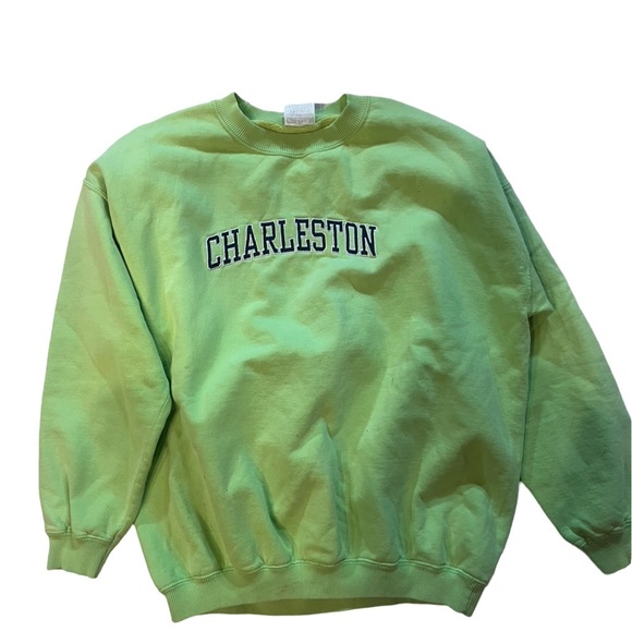 Charleston Green Crewneck Preppy - Picture 2 of 3